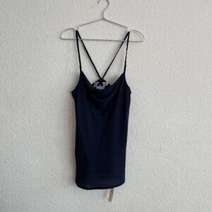 Vintage Carlisle 100% silk drape cowl camisole